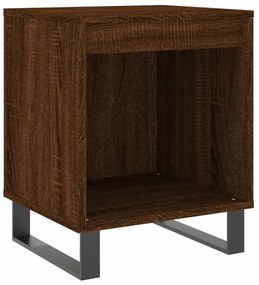 vidaXL Κομοδίνα 2 τεμ. Καφέ Δρυς 40 x 35 x 50 εκ. από Επεξεργ. Ξύλο