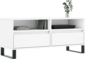 vidaXL Έπιπλο Τηλεόρασης Λευκό 100x34,5x44,5 εκ. Επεξεργασμένο Ξύλο