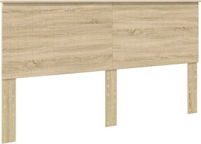 vidaXL Κεφαλάρι με κεφαλάρι Δρύς Sonoma 180 cm Επεξεργασμένο ξύλο