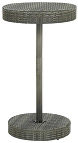 vidaXL Τραπέζι Κήπου Γκρι 60,5 x 106 εκ. από Συνθετικό Ρατάν