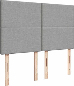 vidaXL Κρεβάτι Boxspring με Στρώμα Αν. Πράσινο 160x200εκ Υφασμάτινο