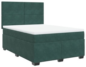 ΚΡΕΒΑΤΙ BOXSPRING ΜΕ ΣΤΡΩΜΑ ΣΚΟΥΡΟ ΠΡΑΣΙΝΟ 160X200ΕΚ. ΒΕΛΟΥΔΙΝΟ 3293251