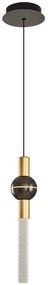 Φωτιστικό Οροφής 414LRC1964 Φ8x120cm Led 500lm 5W 3000K Gold Opviq