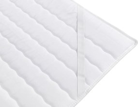 Επενδυμένο κρεβάτι Flo με στρώμα και ανώστρωμα-Gkri Anoixto-140 x 200