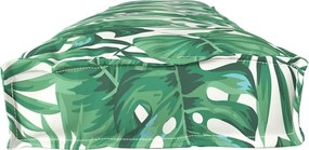vidaXL Μαξιλάρι παλέτας Σχέδιο Φύλλου 200 x 40 x 8 εκ. Ύφασμα Οξφόρδης