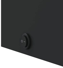 Καθρέφτης Μπάνιου με Ντουλάπι &amp; LED Μαύρο 45 x 13 x 52 εκ. - Μαύρο