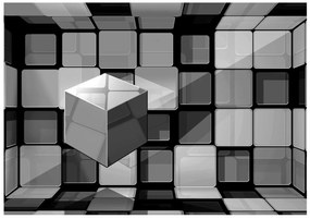 Φωτοταπετσαρία - Rubik's cube in gray 350x245