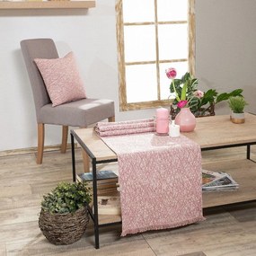 Τραβέρσα Potenza 06 All Over Pink Teoran 45X180 Cotton-Polyester