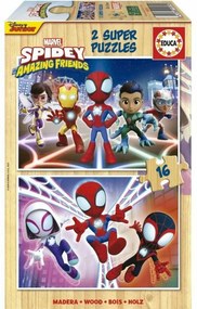 Σετ 2 Παζλ Educa 16 Τεμάχια Duo