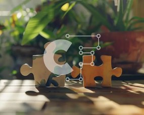 Intra Συλλεκτικό Ξύλινο Παζλ Plywood 4mm - Δύο κομμάτια παζλ σε ξύλινο τραπέζι Σε Ξύλινο Κουτί - Διαστάσεις Puzzle: 10x10 cm – 25 κομμάτια