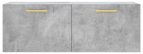 vidaXL Ντουλάπι Τοίχου Γκρι Σκυρ. 100x36,5x35 εκ. Επεξεργασμένο Ξύλο