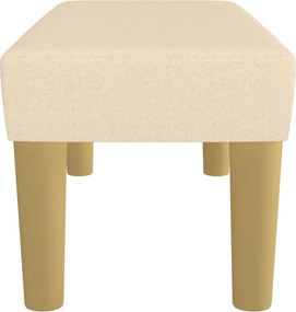 vidaXL Πάγκος Κρεμ 70 x 30 x 30 εκ. Υφασμάτινος