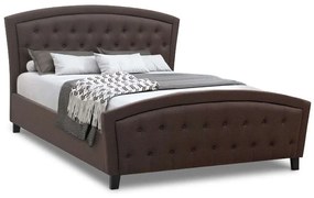 Κρεβάτι Για Στρώμα 160x200cm Alexia 0224250 216x186x116cm Dark Brown Διπλό