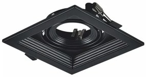 Σποτ Φωτιστικό Χωνευτό Reflector GU10 IP20 Aca-XMGU1B-Μαύρο XMGU1B