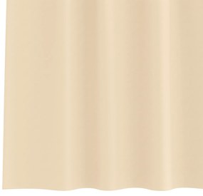 vidaXL Κουρτίνες με κουρτίνες 2 pcs Κρεμ 260 x 140 εκ. Πολυεστέρας