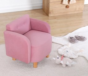 Kid's Wing Chair Volie - Pink Pink