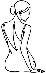 Διακοσμητικό Τοίχου Belleza 279ENZ2679 38x65cm Black Wallity Μέταλλο