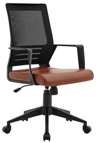 ΚΑΡΕΚΛΑ ΓΡΑΦΕΙΟΥ Fylliana FL19-3Α  ΚΑΦΕ ΧΡΩΜΑ 60x63x95/105εκ