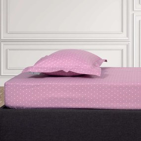 Σεντόνι Ημίδιπλο Με Λάστιχο (120x200+35) Greenwich Polo Club Loft Dots Ροζ