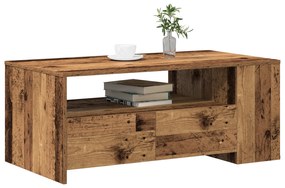 vidaXL Τραπέζι καφέ Παλιού Ξύλου 102x55x43,5 εκ. Σαθρό Ξύλο
