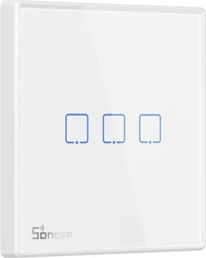Διακόπτης τοίχου τριπλός SONOFF T2EU3C-RF Wi-Fi Smart Wall Touch Button Switch 3 Way RF Series