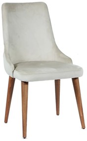Artekko Artekko Ege Ξύλινη Καρέκλα με Εκρού Ύφασμα (53x64x95) 783-1130