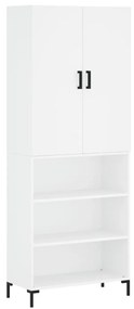 vidaXL Ντουλάπι Λευκό 69,5x34x180 εκ. από Επεξεργασμένο Ξύλο