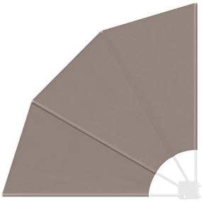 vidaXL Αδιάφανο σκίαστρο μπαλκονιού Taupe 115 x 115 εκ ύφασμα