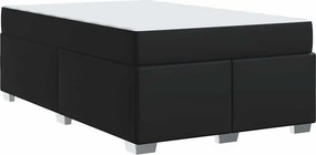 vidaXL Σκελετός Κρεβατιού Μαύρο 120 x 190 cm ύφασμα