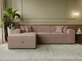 Γωνιακός καναπές Santos-Kafe-Αριστερή