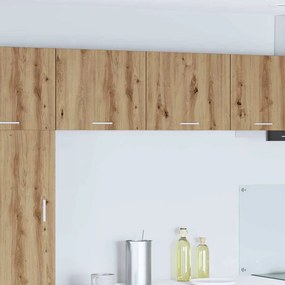 vidaXL Κρεμαστό ντουλάπι με ράφι Riga 2 pcs Χειροποίητη Δρυς και Λευκό