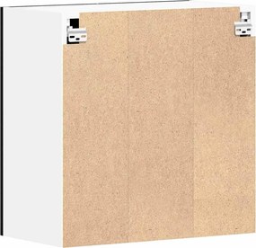 vidaXL Κρεμαστό ντουλάπι με ράφι Lyon Μαύρη Οξυά 60 x 31 x 60 εκ.