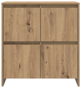 vidaXL Πλαϊνό γραφείο artisan δρυς 70 x 41 x 75 εκ. Επεξεργασμένο ξύλο