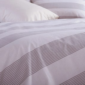 Σεντόνια Υπέρδιπλα (Σετ) Nef-Nef Homeware Casual Stripe Ecru