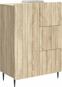 vidaXL Πλαϊνό γραφείο Sonoma Δρυς 66 x 34,5 x 91,5 εκ