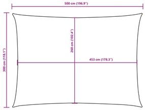 Πανί Σκίασης Ορθογώνιο Taupe 3 x 5 μ. από Ύφασμα Oxford - Μπεζ-Γκρι