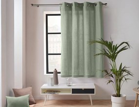 Κουρτίνα Παραθύρου Mέτριας Σκίασης Twily Douceur d'intérieur με τρουκς και διαστάσεις 135x180cm - Sage