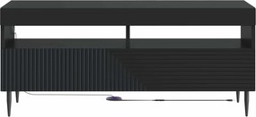 vidaXL Ντουλάπα LED Τηλεόρασης Μαύρο Επεξεργασμένο Ξύλο