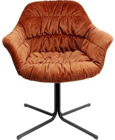 Περιστρεφόμενη Καρέκλα Colmar Πορτοκαλί  70.5x65x79.5εκ