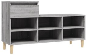 vidaXL Παπουτσοθήκη Γκρι Sonoma 102x36x60 εκ. από Επεξεργασμένο Ξύλο
