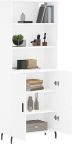 vidaXL Ντουλάπι Λευκό 69,5x34x180 εκ. από Επεξεργασμένο Ξύλο