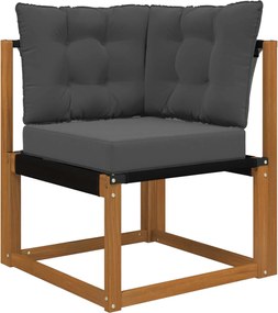 vidaXL Μαξιλάρι Καναπέ Εξωτερικού Χώρου 3 pcs Ανθρακί Πολυεστέρας