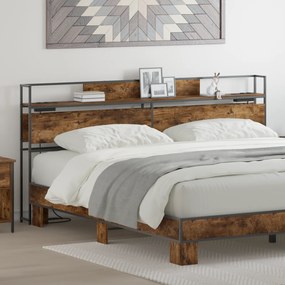vidaXL Κεφαλάρι Αποθήκης Καπνιστή δρυς 180 cm Επεξεργασμένο ξύλο