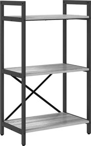 vidaXL Ράφι Βιβλίων 3 επιπέδων 56 x 34 x 96 εκ Επεξεργασμένο Ξύλο