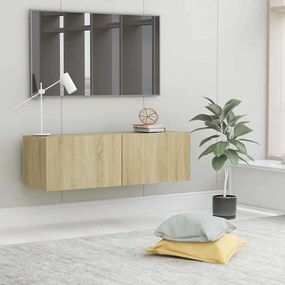vidaXL Έπιπλο Τηλεόρασης Sonoma Δρυς 100 x 30 x 30 εκ. από Επεξ. Ξύλο