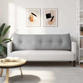 vidaXL Μαξιλάρι Πλάτης Σκίουρος Γκρί 160 x 24 x 50 εκ ύφασμα