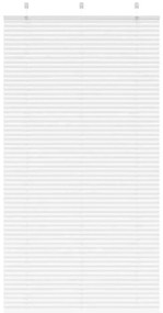 vidaXL Πλισέ περσίδα Λευκό 110x200 cm Πλάτος υφάσματος 109,4 cm