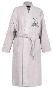 Μπουρνούζι Greenwich Polo Club Essential 3213 L.Grey Εκρού Large