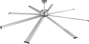 VEVOR 244 cm Aluminum Ceiling Fan Without Light Remote Control Brushed Nickel