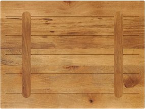 vidaXL Επιτραπέζια επιφάνεια 90x70x2,5 cm Ορθογώνια από μασίφ ξύλο